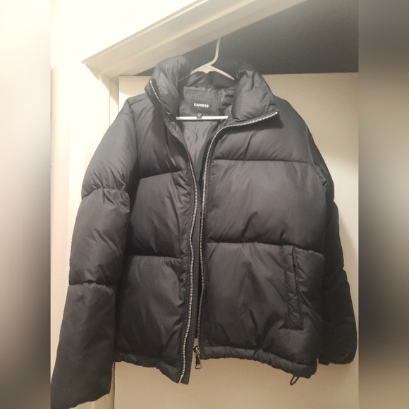 Express Jackets & Blazers - Express Black Puffer Jacket Women's Size Largr